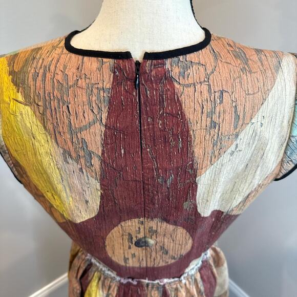 Multicolored patchwork midi dress - Picture 5 of 6